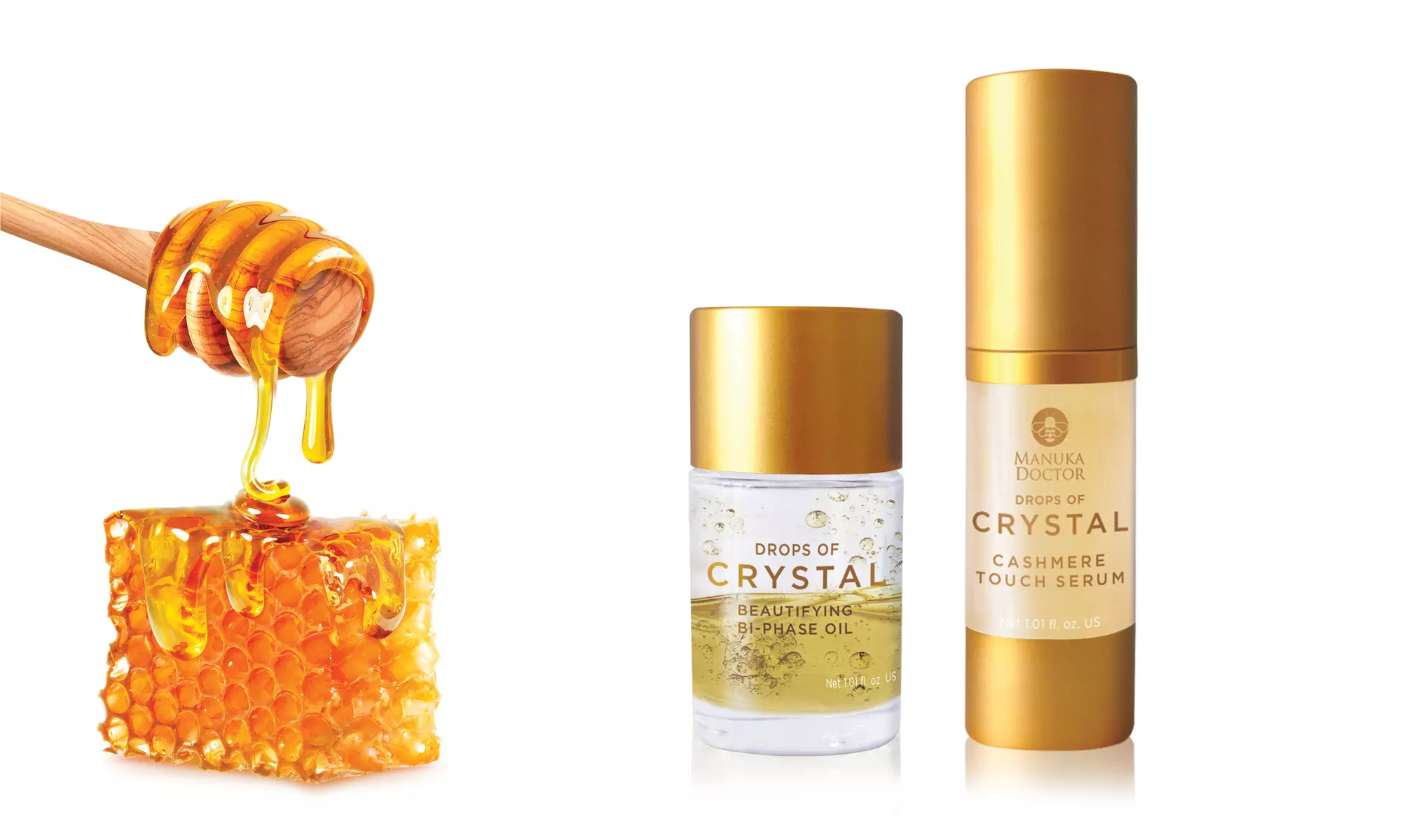 Drops of Crystal Facial Oil & Serum w/ Purified Bee Venom and Manuka Honey - Primary Image