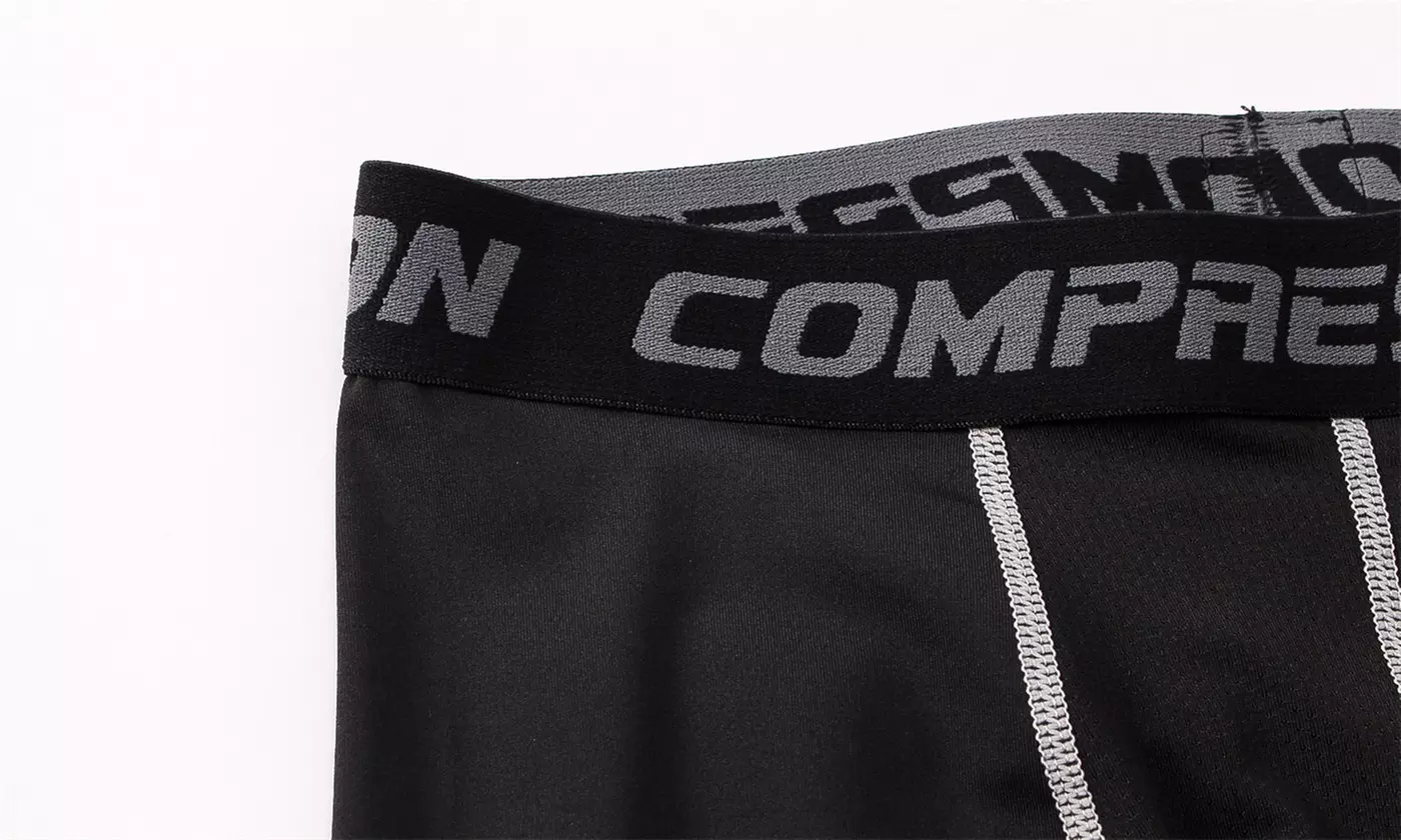 2 Pack Mens Compression Pants Running Tights Workout Leggings