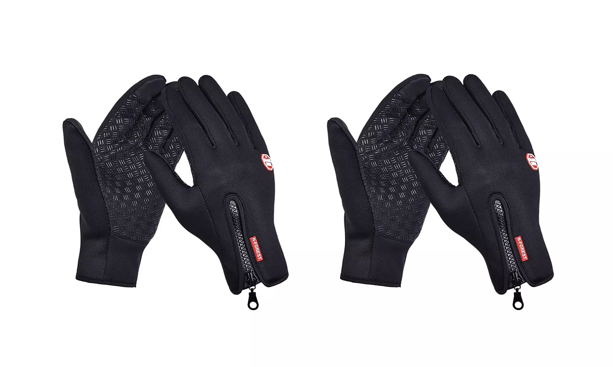 2 Pair Winter Touch Screen Warm Gloves Thermal Windproof and Waterproof Gloves