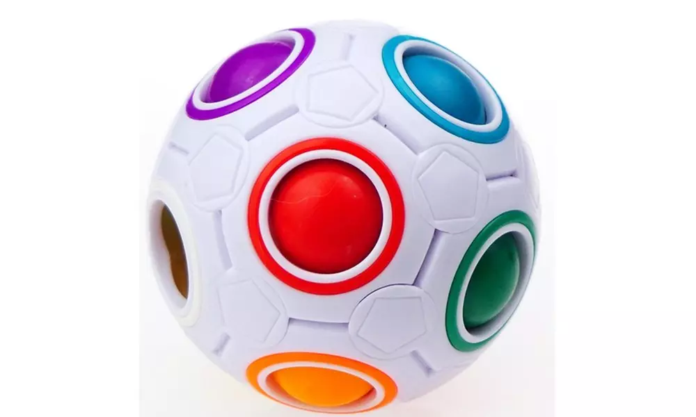 Kids' Plastic Cube Twist Puzzle Rainbow Magic Ball  - Second Medium