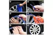 Car Wheel Hub Rim Edge Protector Ring Tire Guard Sticker Line Rubber Strip 26Ft - Second Medium