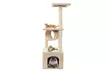 36" Solid Cute Sisal Rope Plush Cat Climb Tree Cat Tower Beige - Second Medium