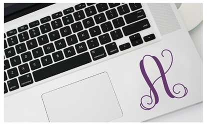 image for Personalized 3 Inch Single Letter in Script Font
