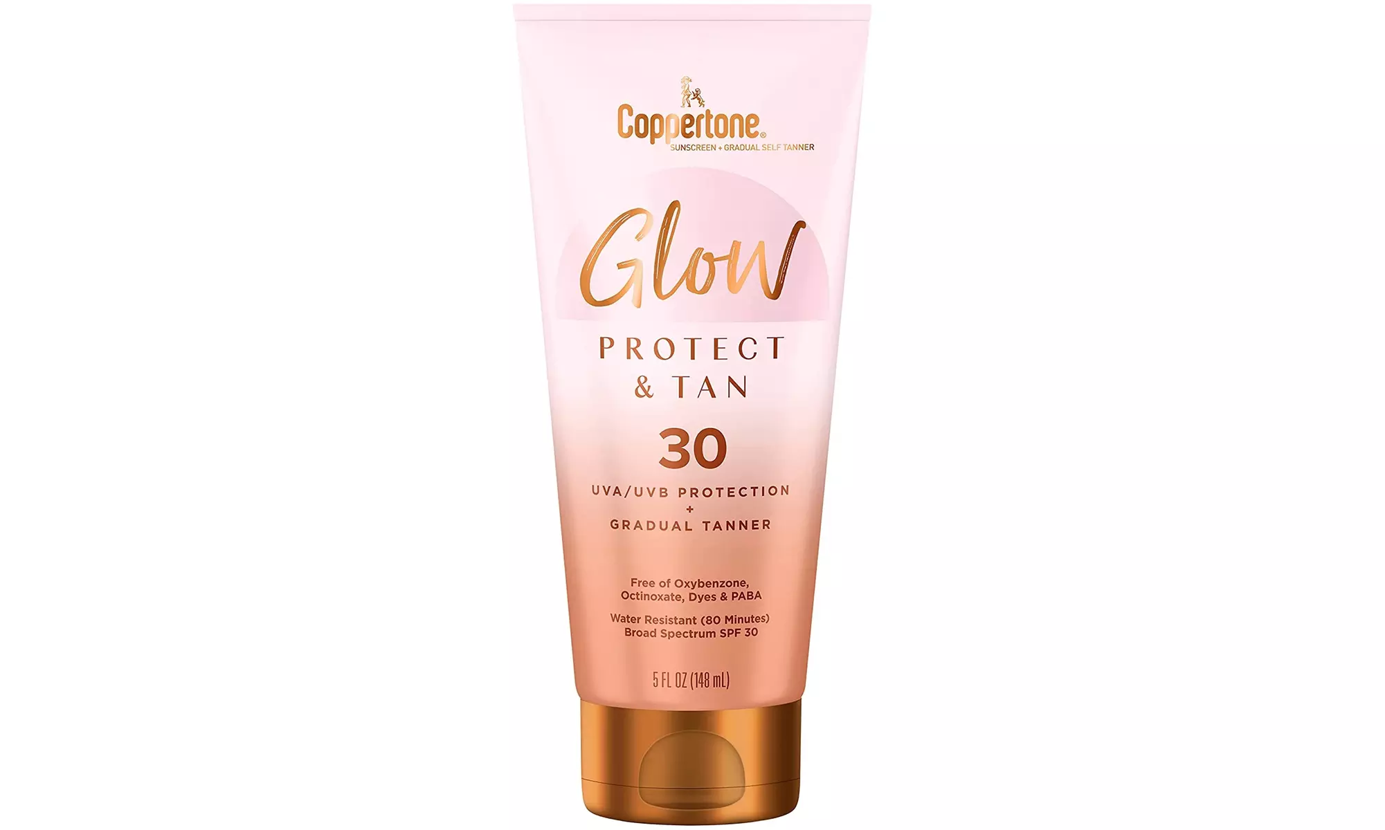 Coppertone Glow Protect and Tan Sunscreen Lotion with Gradual Self Tanner - Primary Image