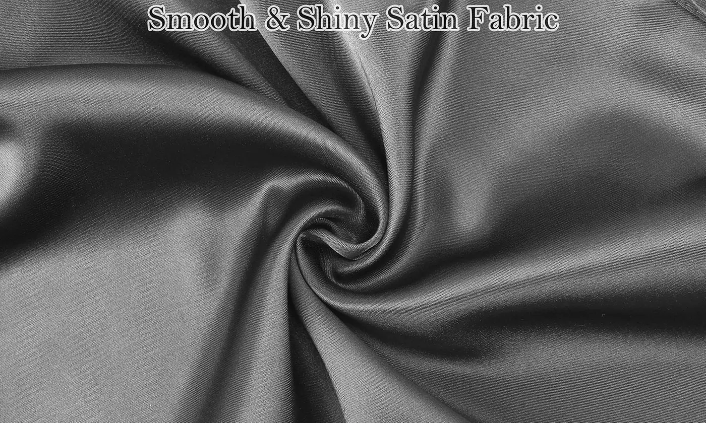 Mens Silk Satin Boxers Shorts with Elastic Waistband Pajama Lounge Shorts (S-XL)