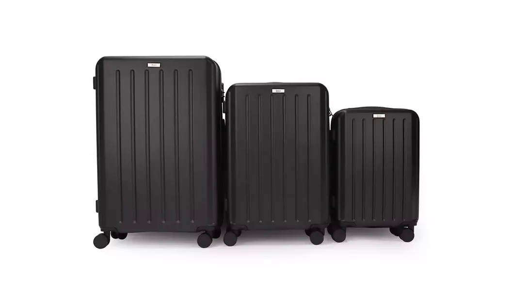 3-Piece Hardside Luggage Set with 360 Dual Spinner Wheels and Combo Lock