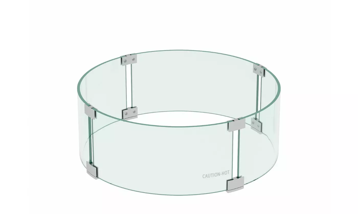 HeatPro Pyrex Round Tempered Glass Flame Guard - Second Medium