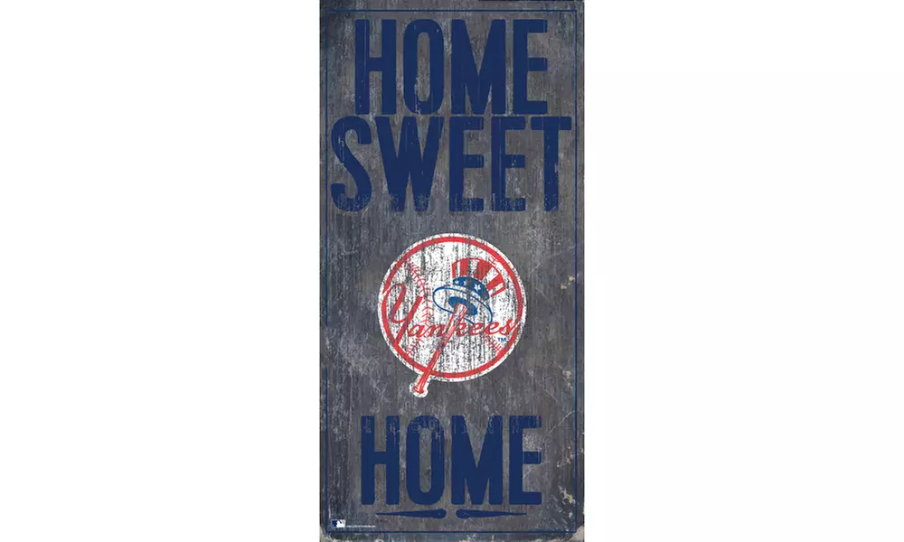 Fan Creations MLB Distressed 6"x12" Home Sweet Home Sign  - Second Medium