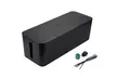 Cable Management Box - Desk Organizer Cable Box, Power Cord Organizer, Black - Second Medium