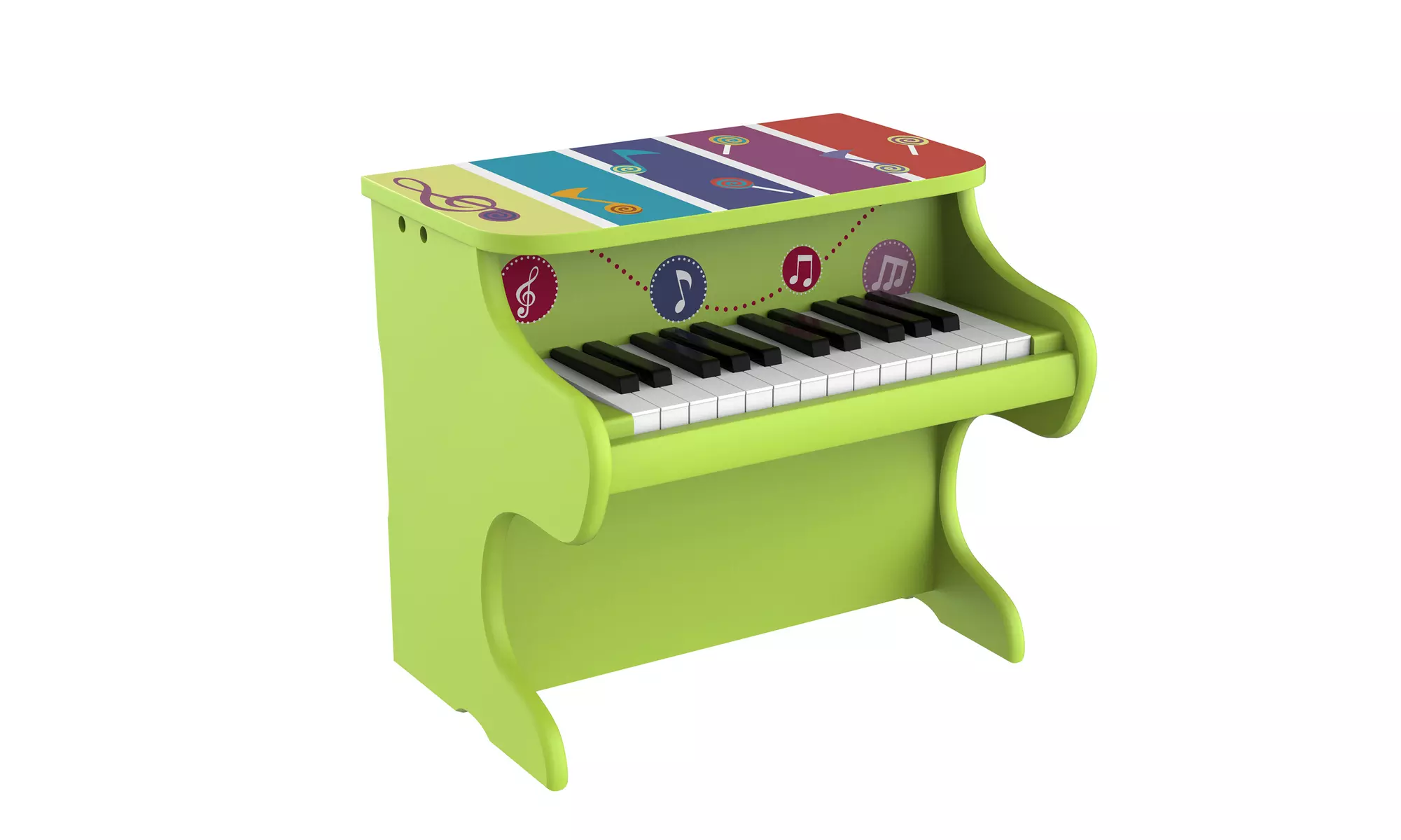 25 Key Big Wooden Childs Piano for Toddlers 17 x 9 x 11.75 First Baby Piano - Primary Image