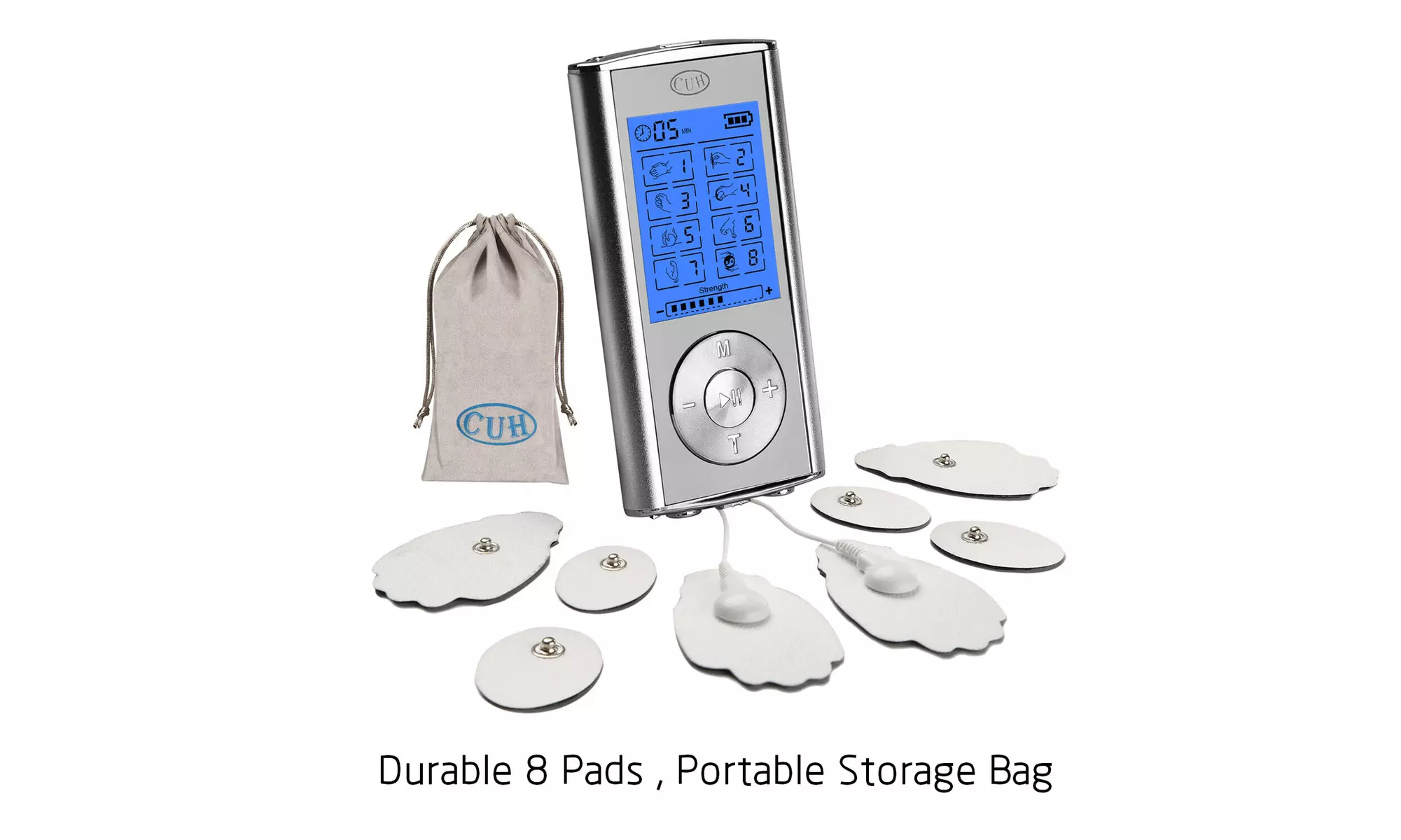 8 Modes TENS Unit Electronic Pulse Massager Pain Therpy Muscle Relief Stimulator - Primary Image