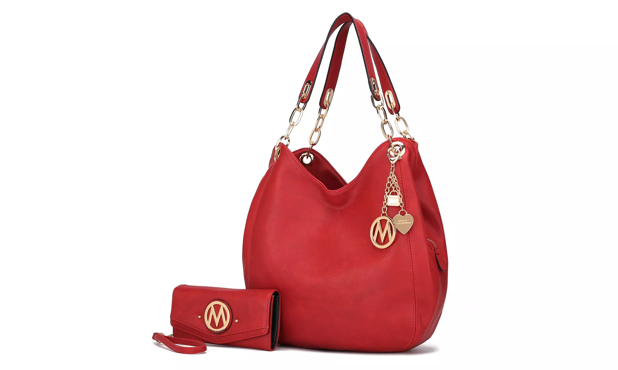 MKF Collection Ashley Hobo Bag & Wallet Set for women Vegan Leather by Mia K