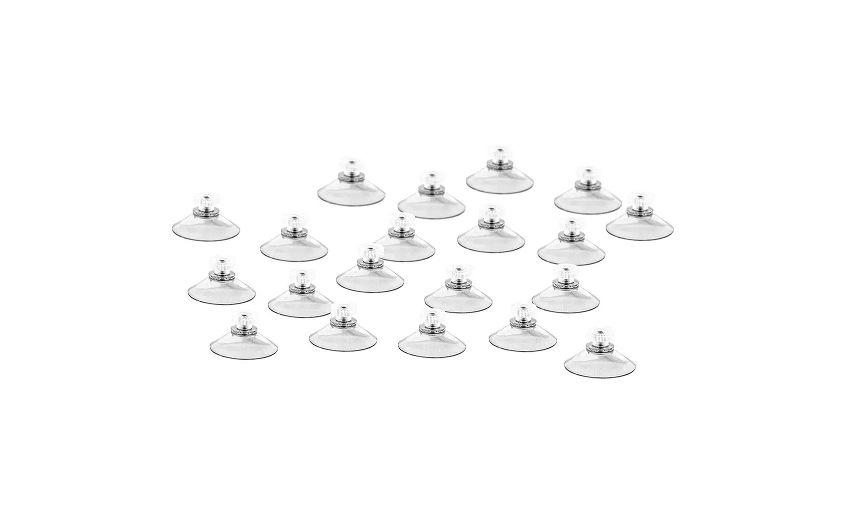 20Pcs With M4 Thread 40mm Suction Cups, With Knurled Nut Clear for kitchen - Primary Image