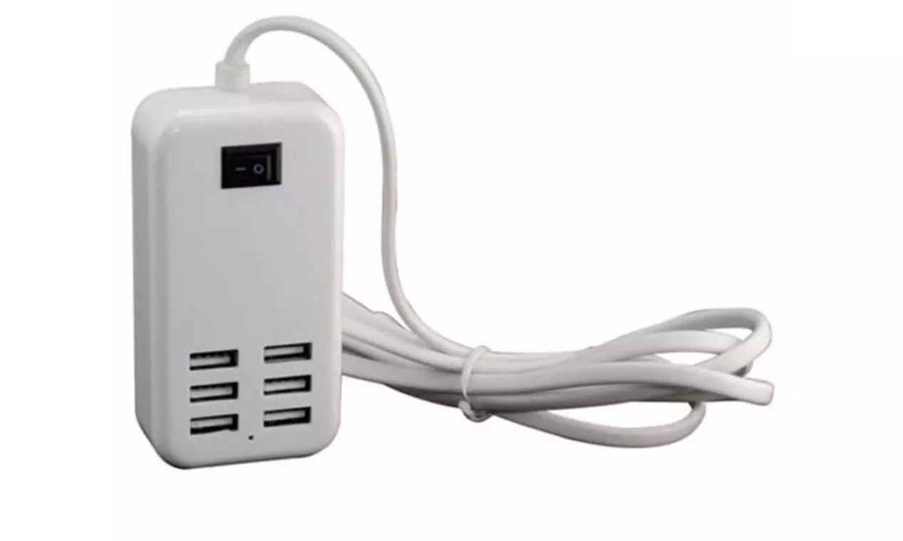 6-Port USB Charging Station