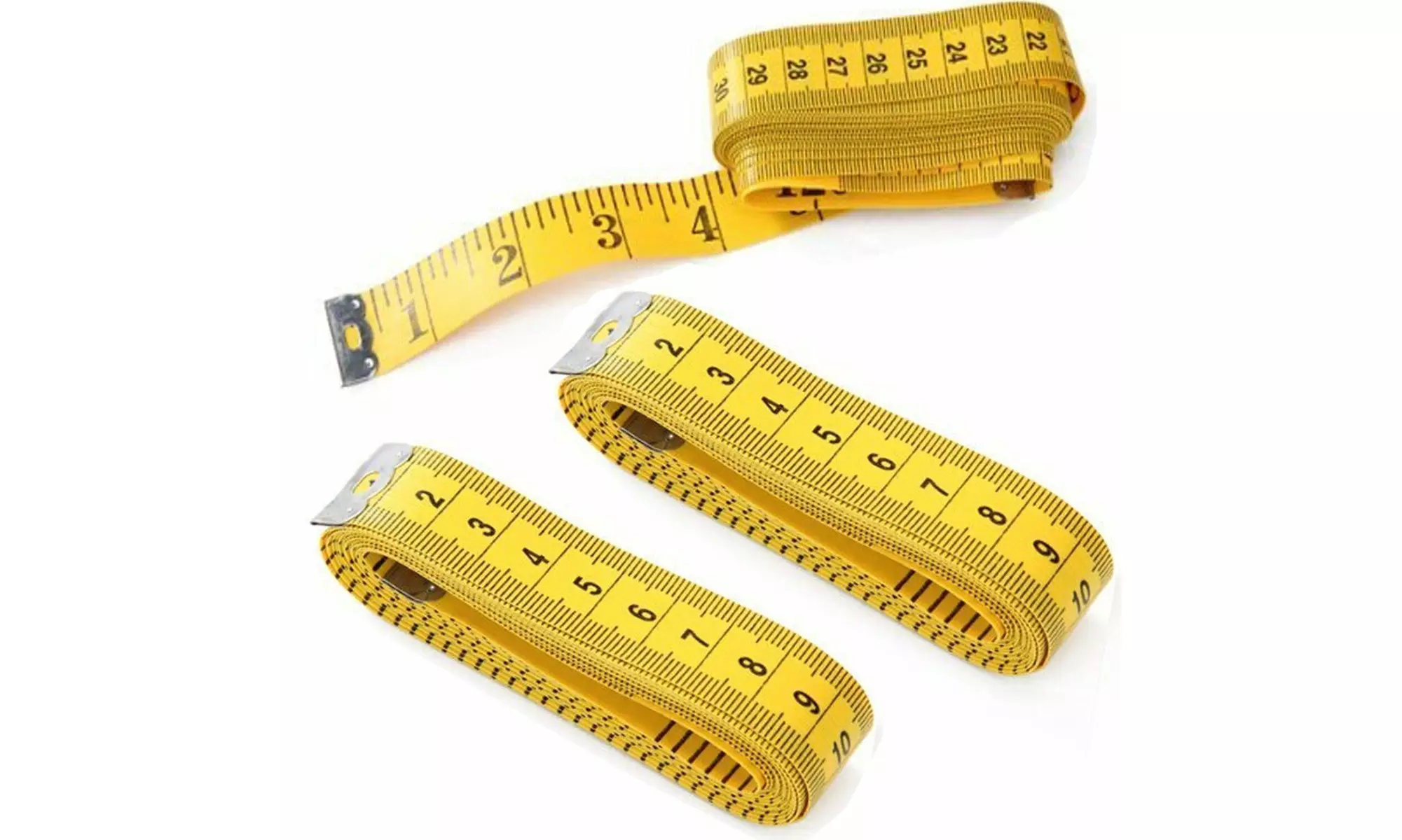 60''-120''/1.5-3M Tailor Seamstress Cloth Body Ruler Tape Measure Sewing Cloth - Primary Image