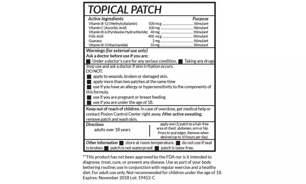 Select Organics Vitamin B-12 Patches (30- 60- or 90 Day Supply)