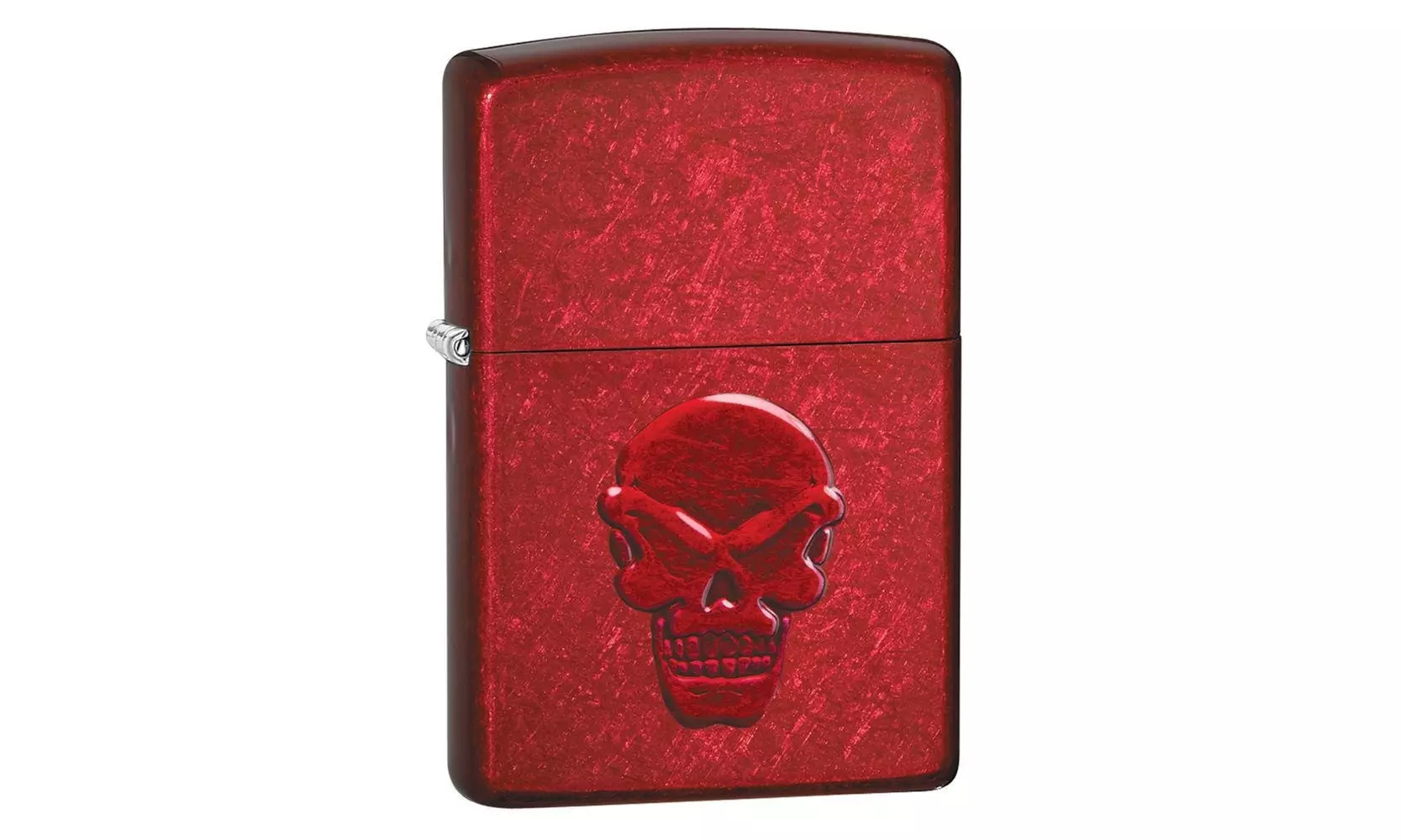 Zippo Doom, Red Skull 3D Stamp Candy Apple Red, Genuine Windproof Lighter  - Primary Image