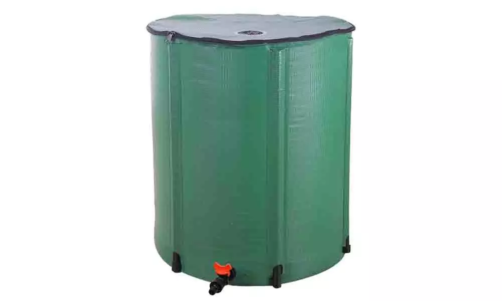 66 Gallon Folding Rain Barrel Water Collector - Primary Image