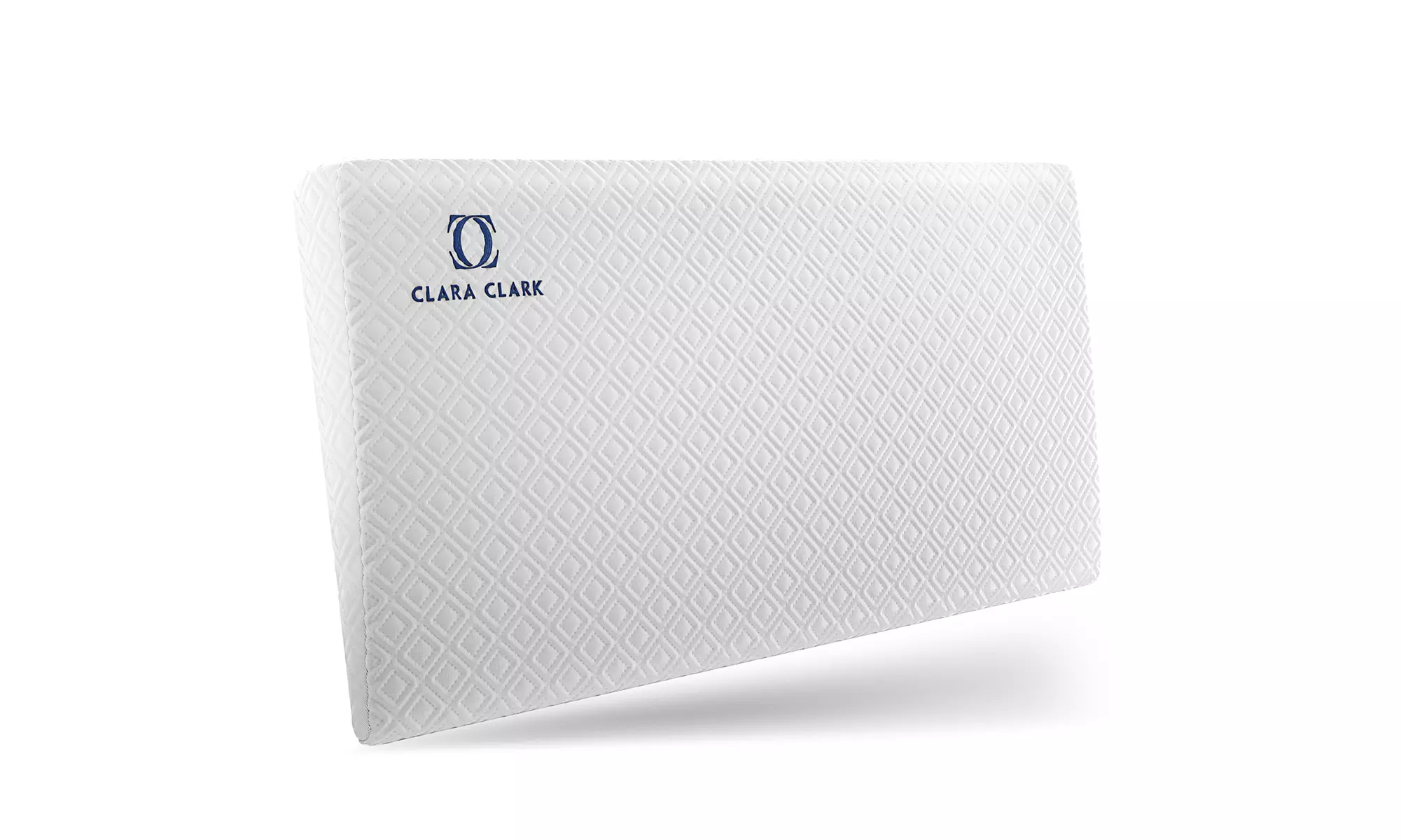 Clara Clark Memory Foam Crib & Bassinet Wedge & Bed Rail Pillow w/ Cotton Cover 