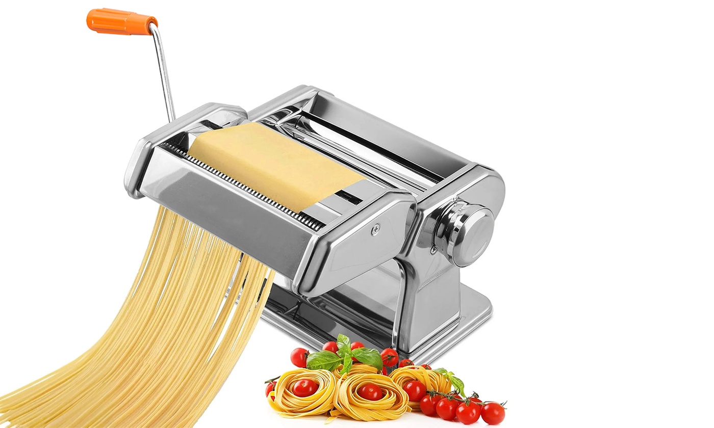 iMounTEK Stainless Steel Pasta Maker Machine with Adjustable Thickness Settings