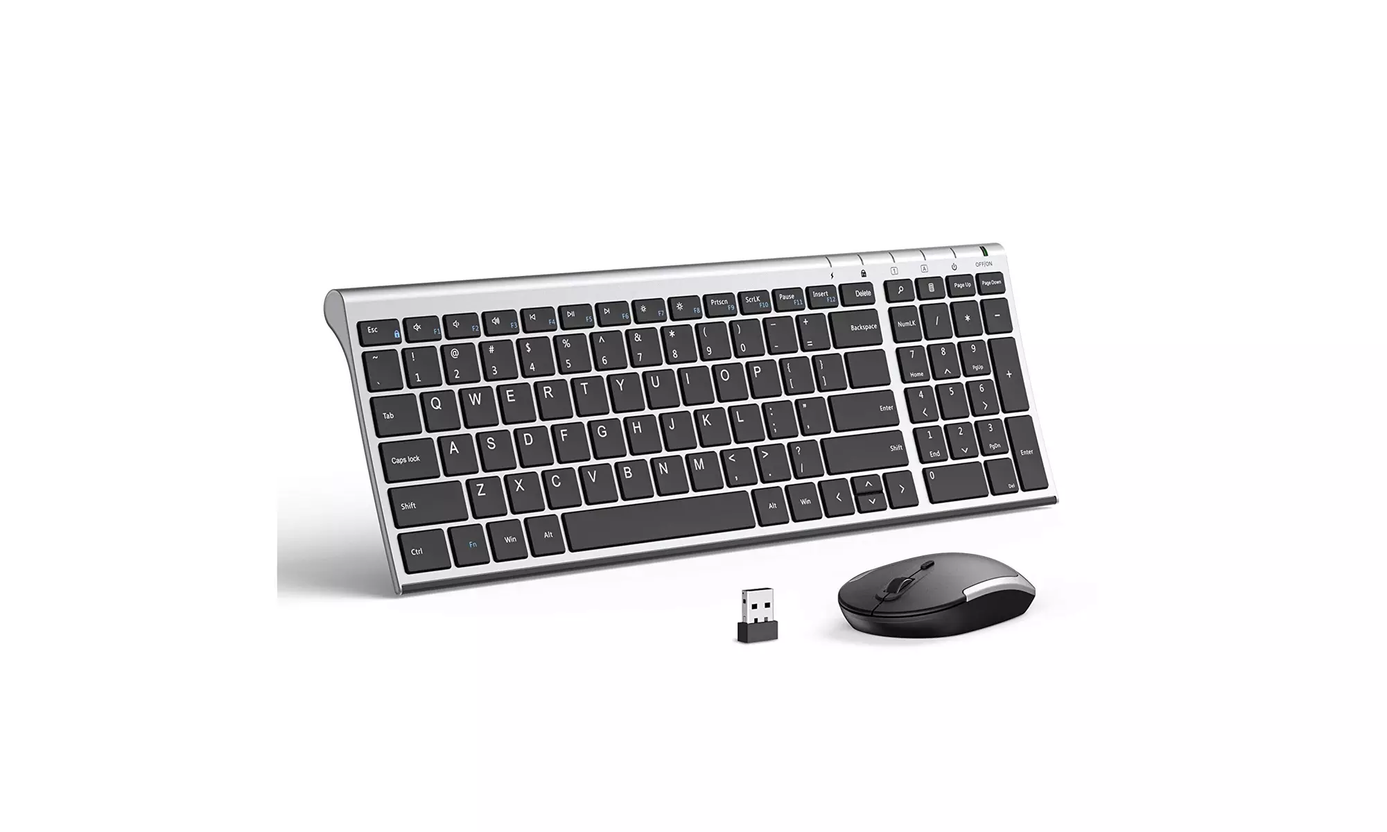 Wireless Keyboard Mouse, Jelly Comb 2.4GHz Ultra Slim  - Primary Image