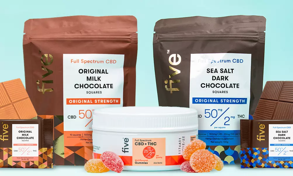 Edible Bundle: Full Spectrum CBD Gummies and Chocolate (1000mg Total) - Primary Image