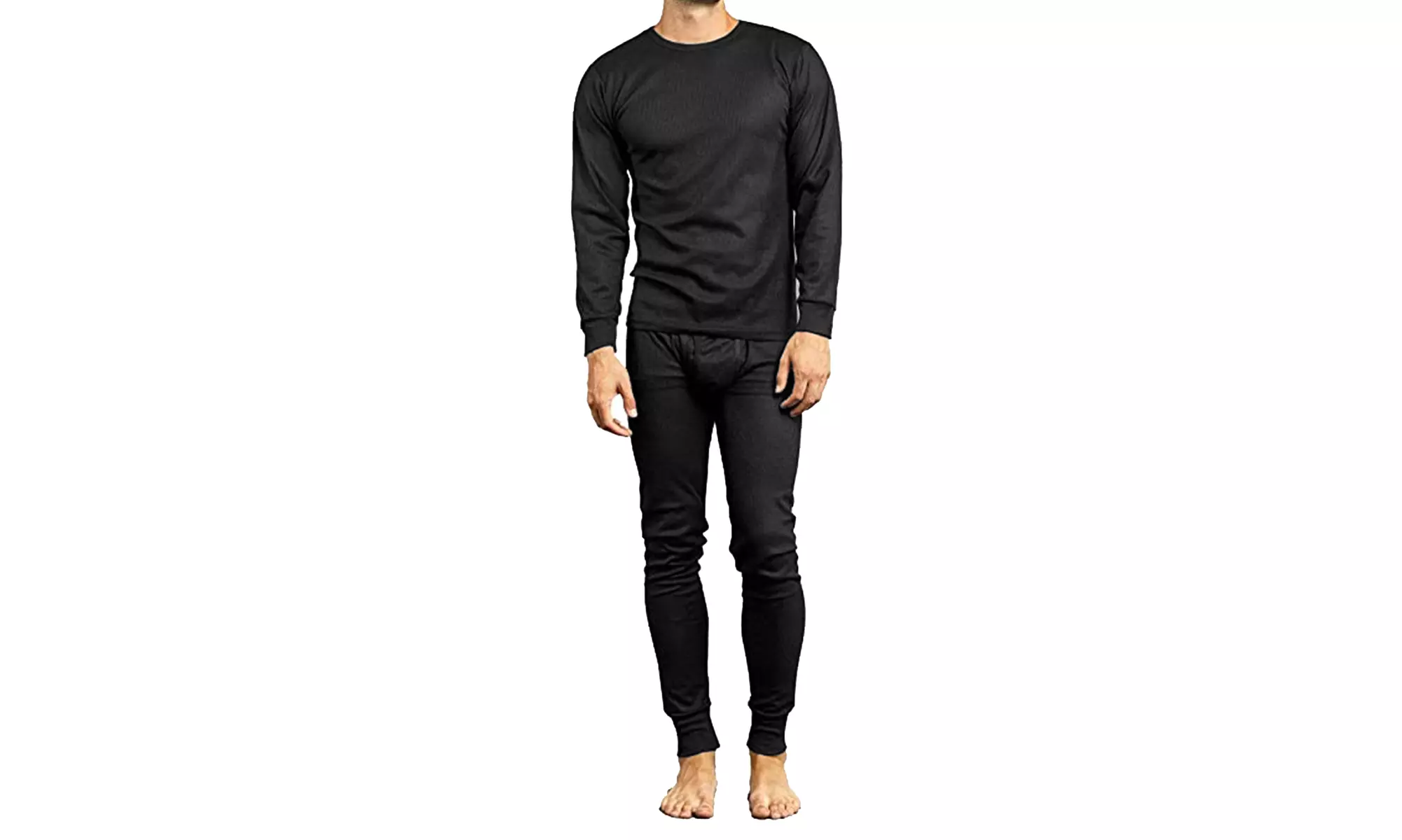 Men's 2-Piece Winter Thermal Top & Bottom Set (Sizes, S-2XL)
