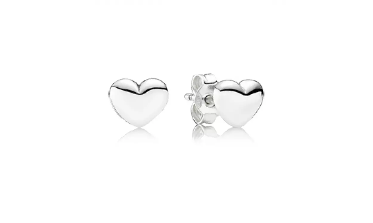 Children's Sterling Silver Hypoallergenic Heart Stud Earrings