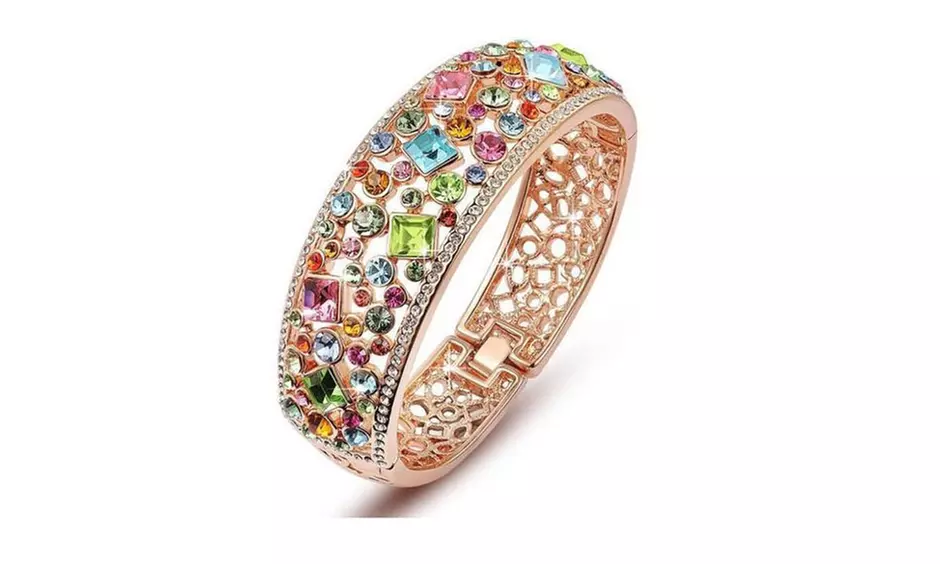 Colorful Crystal Bangle - Primary Image