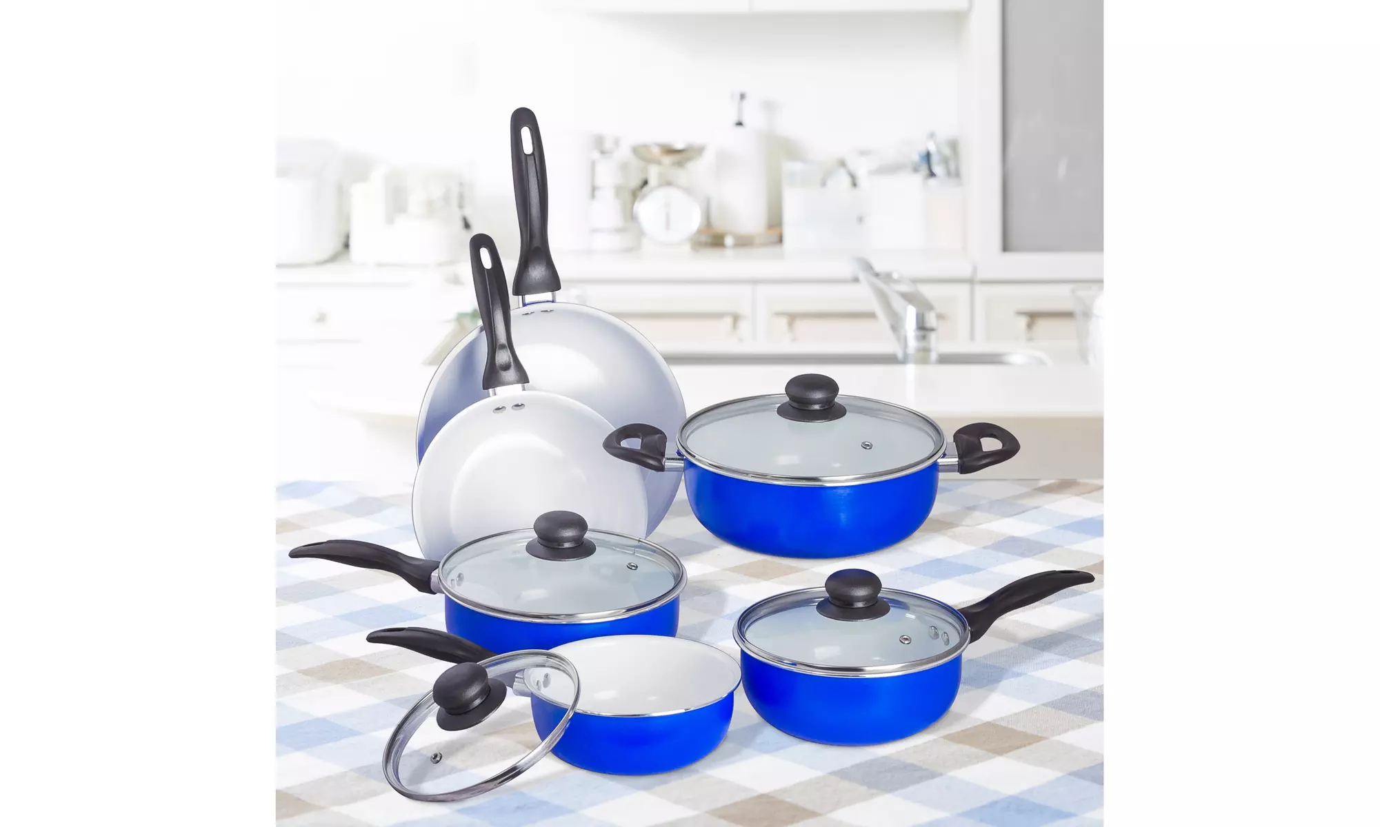 Thermal Conducting Aluminum Non-Stick Cookware Set  (3 pc, 8pc or 10pc)