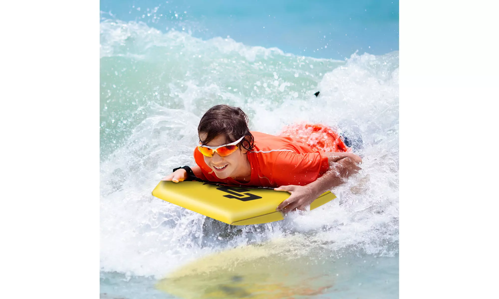 42'' Lightweight Super Bodyboard Surfing W/Leash IXPE Deck EPS Core Boarding
