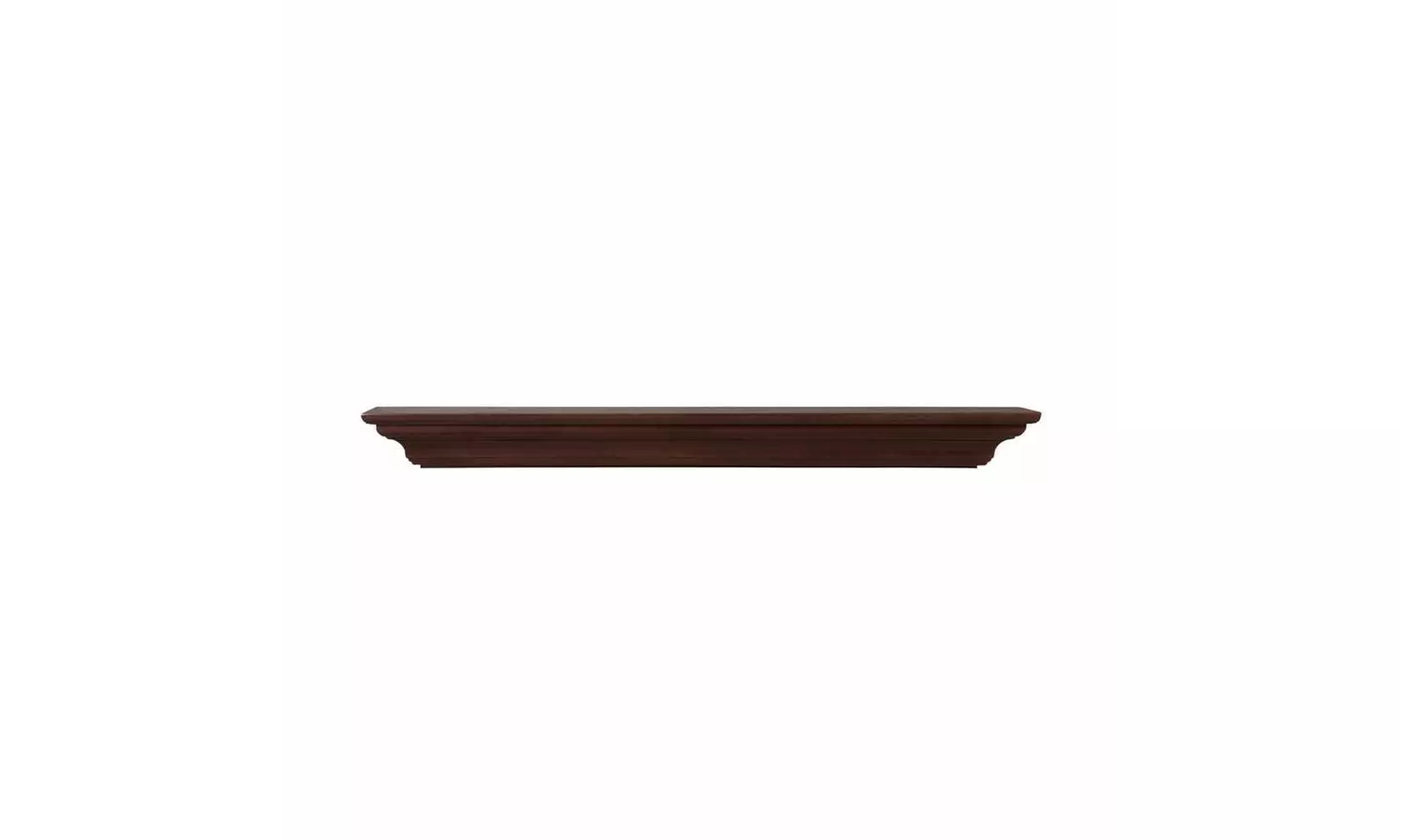 Pearl Mantels 618-72BRN 72 in. Crestwood MDF Fireplace Mantel Shelf - Primary Image