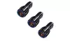 3x Dual USB Car Charger Fast Charge 3.0 For iPhone 7 8 X Samsung Android LG HTC