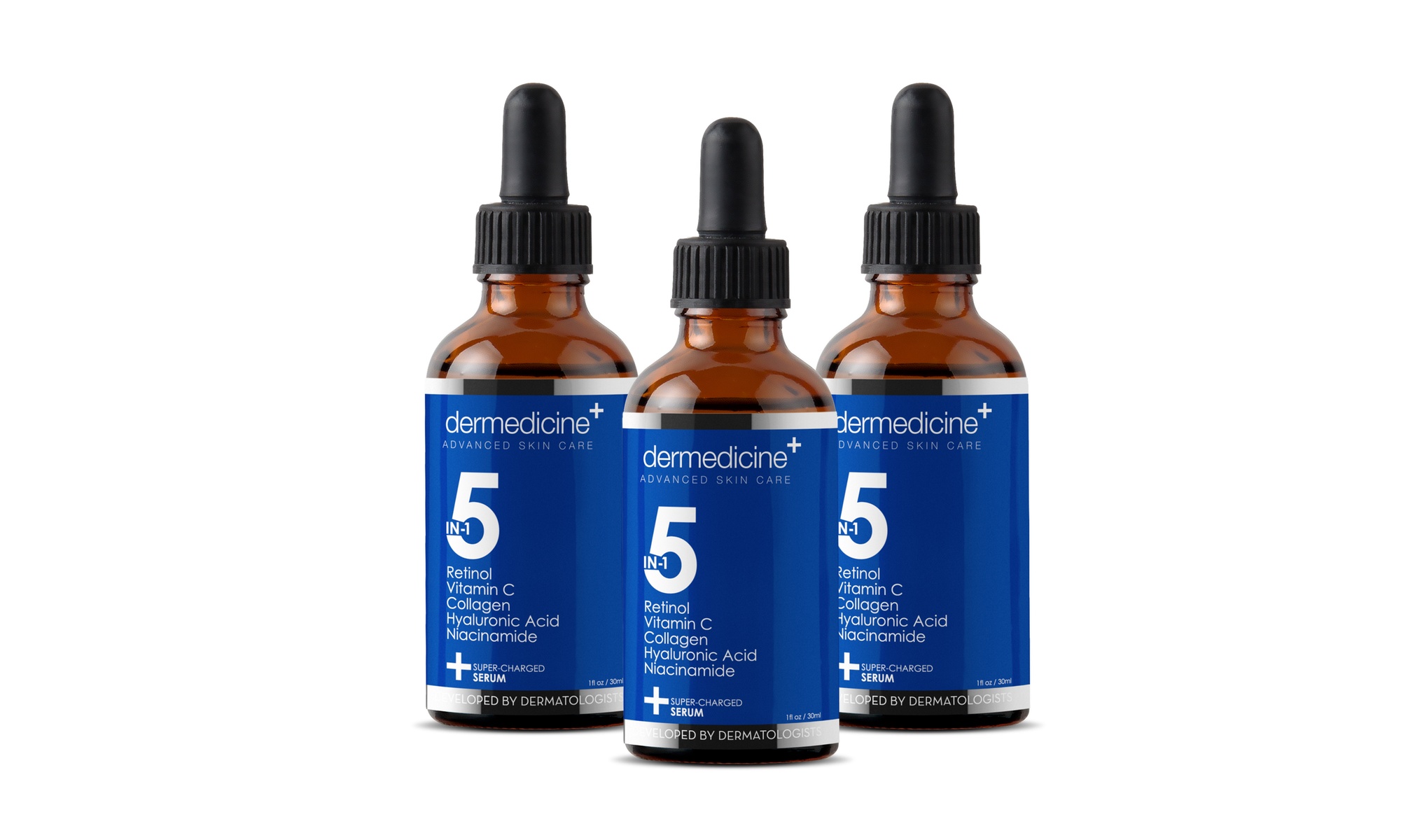 5-in-1 Super-Charged Vitamin C Serum with Retinol (3-pack)