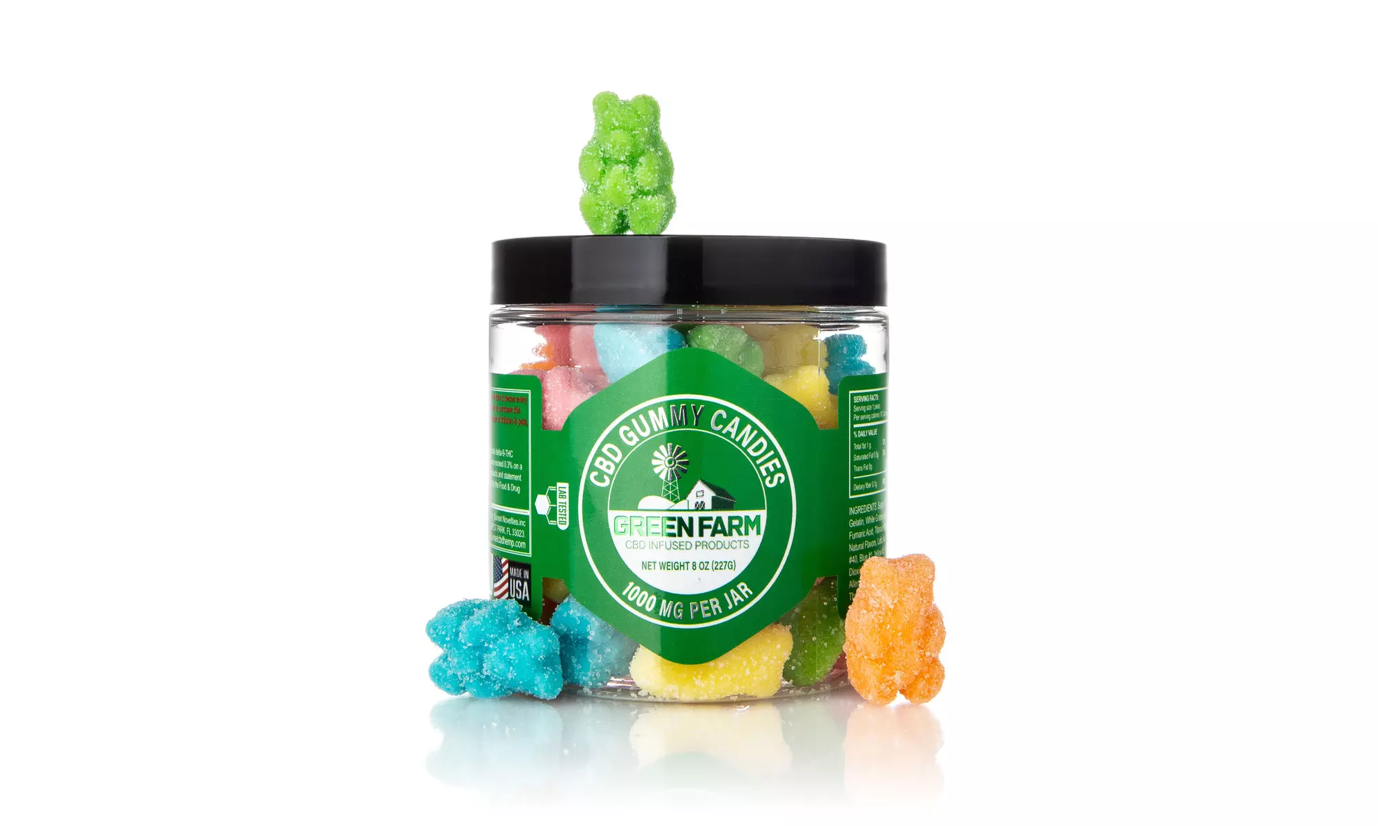 Tasty Organic CBD Infused Gummies from Green Farm CBD (500MG-5000MG)