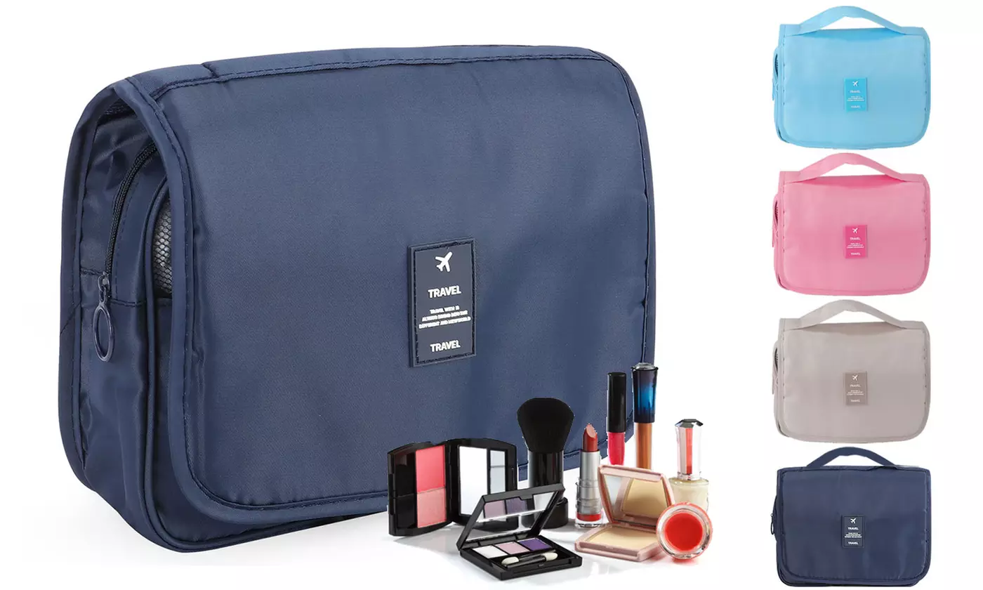 Waterproof Hanging Travel Toiletry Bag Cosmetic Organizer Makeup Pouch - Primary Image