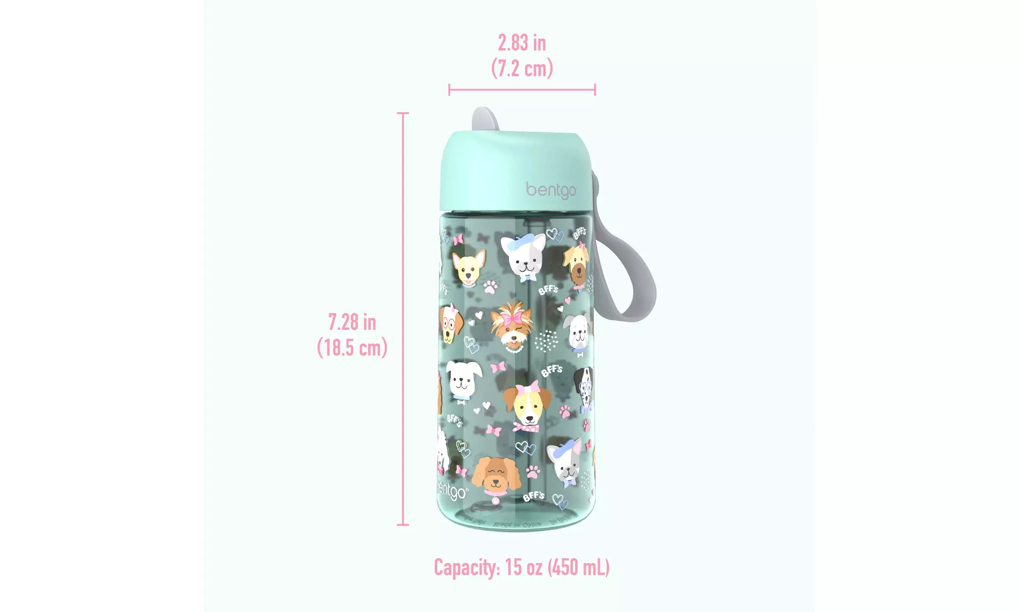 Bentgo Kids Water Bottle (1 and 2 Pack options)