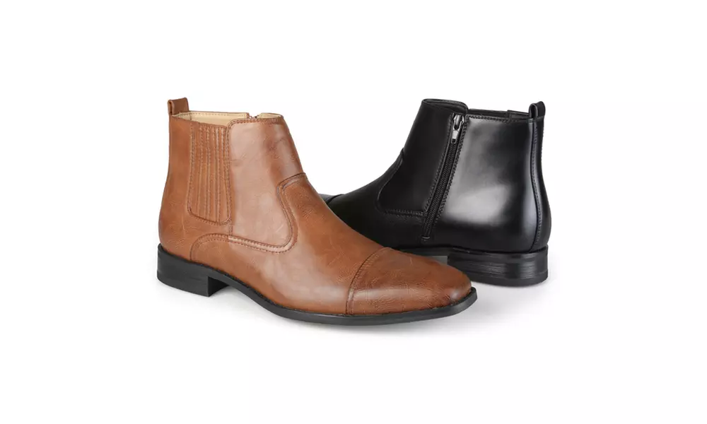 Vance Co. Mens High Top Wide Width Square Toe Dress Shoes - Primary Image