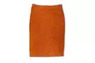 Miss MEME Junior's Denim Pencil Skirt Orange - Second Medium
