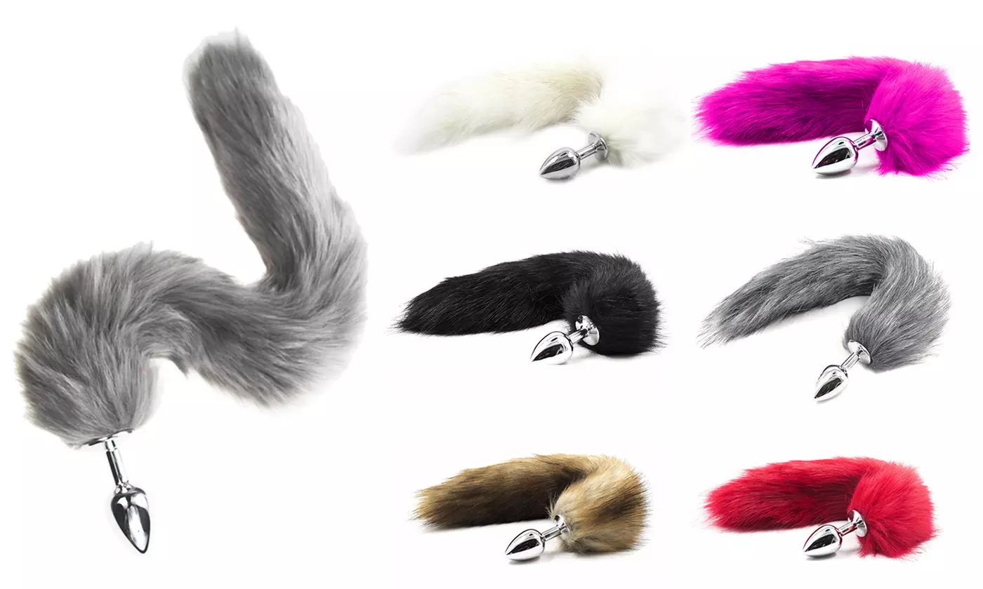 Aluminum Alloy Fox Tail Anal Plug Insert Sexy Toys Adult Cosplay