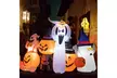 Costway 6' Halloween Inflatable Air Ghost Pumpkin LED Lights for Yard Decration - Second Medium