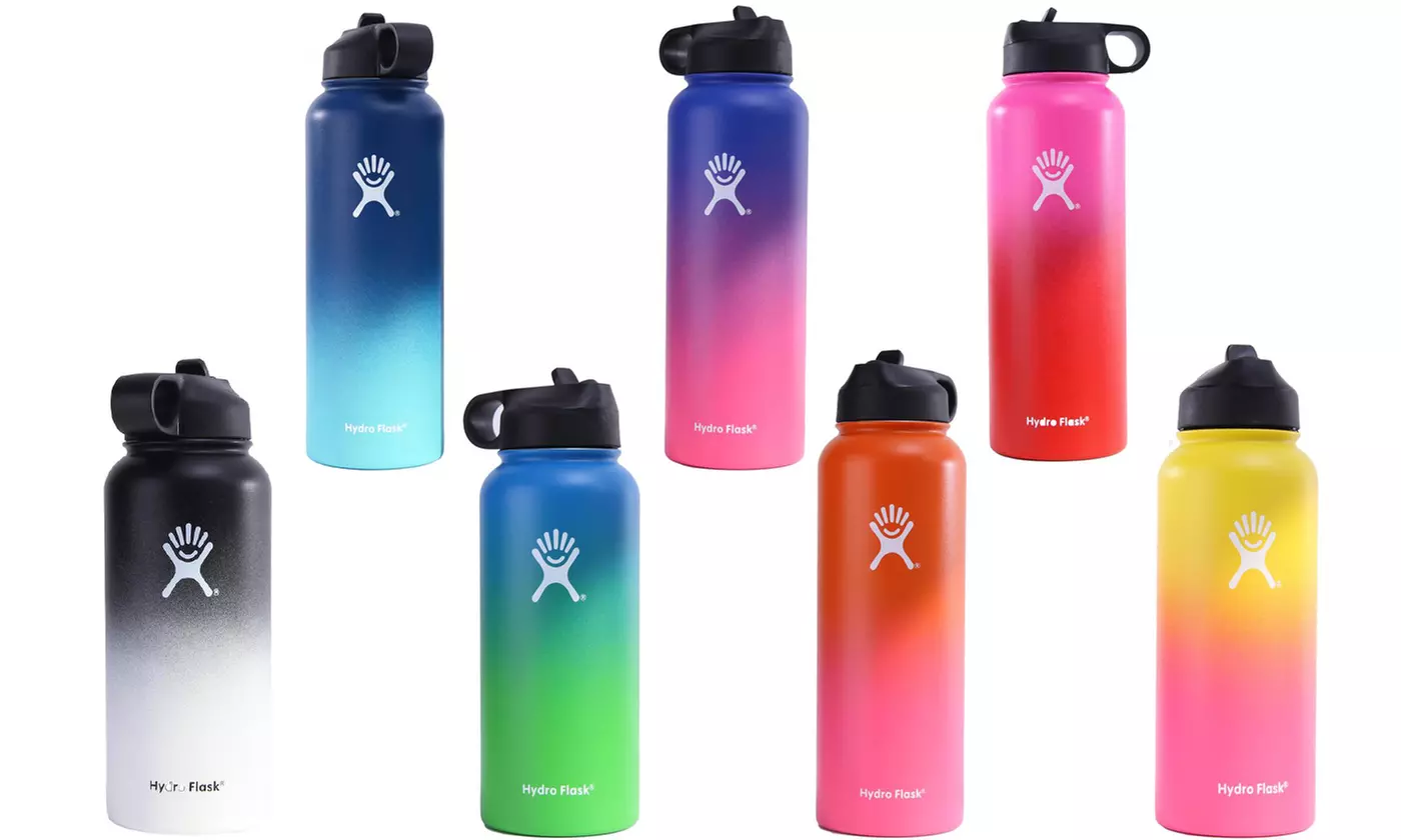 Hydro Flask colorful stainless steel vacuum bottle with straw -32oz / 40oz - Primary Image