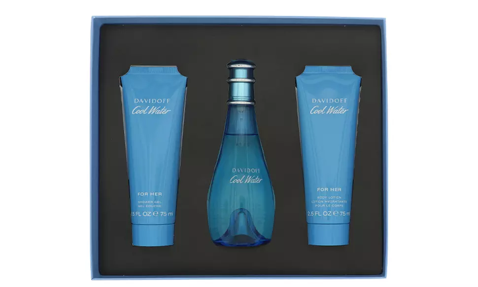 Davidoff Cool Water 3 Piece Eau De Toilette Gift Set for Women