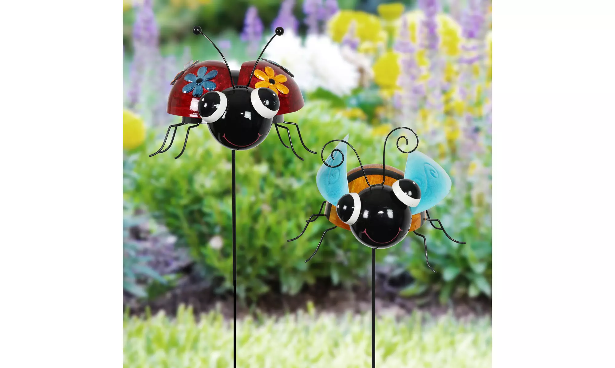 Exhart Hand Painted Metal Garden Stake, 8.5 by 36 Inches - Primary Image