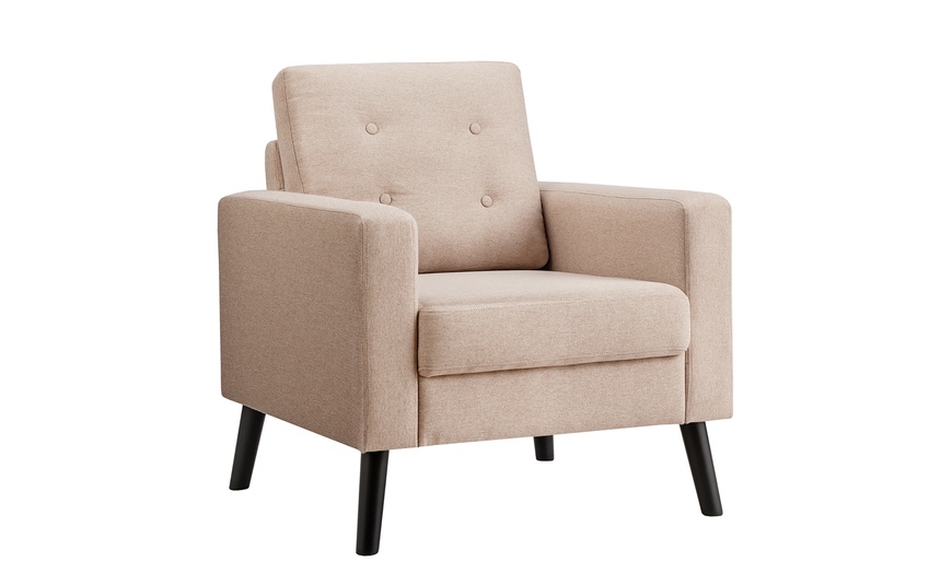 costway modern tufted accent chair