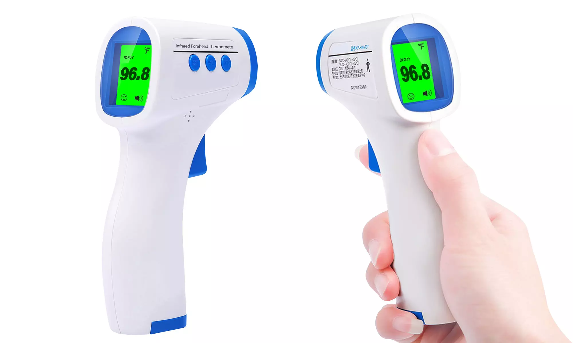 Infrared Forehead Thermometer Dual Mode Body Thermometer and Surface Thermometer - Primary Image