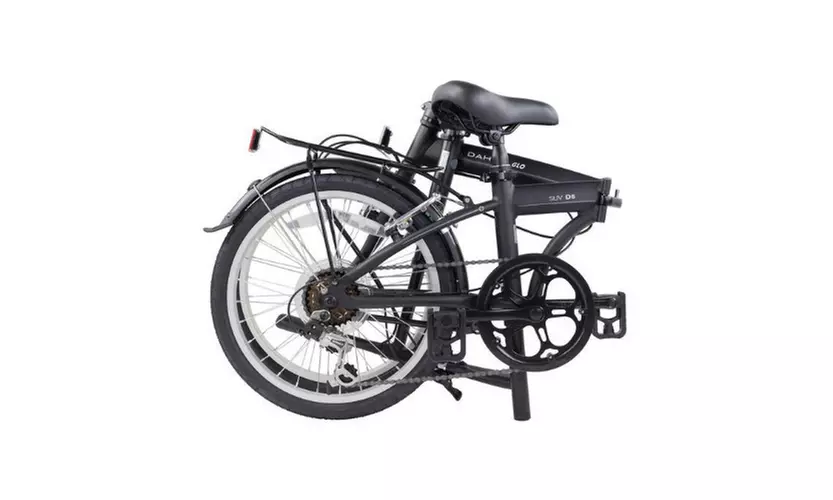 Dahon SUV D6 Folding Bike (Black) with Dahon Carry Strap - Second Medium
