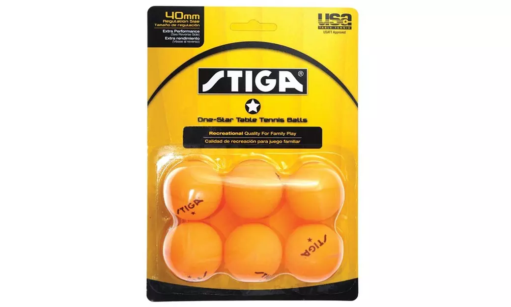 Stiga 1 STAR ORANGE Table Tennis Balls 12 Pack - Second Medium
