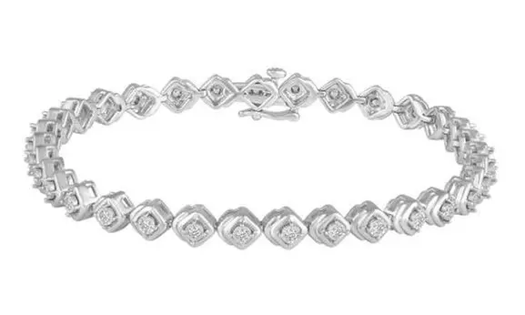 1/2CT TW Diamond Tennis Bracelet in Sterling Silver by hotsell Fifth and Fine