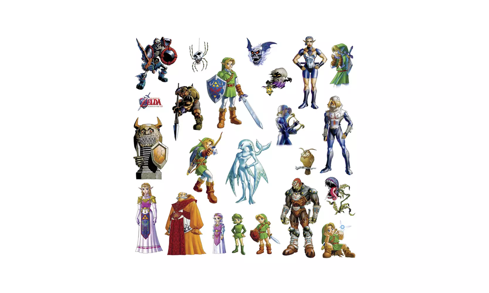 Roommates The Legend of Zelda: Ocarina of Time 3D Peel and Stick Wall Decals - Second Medium
